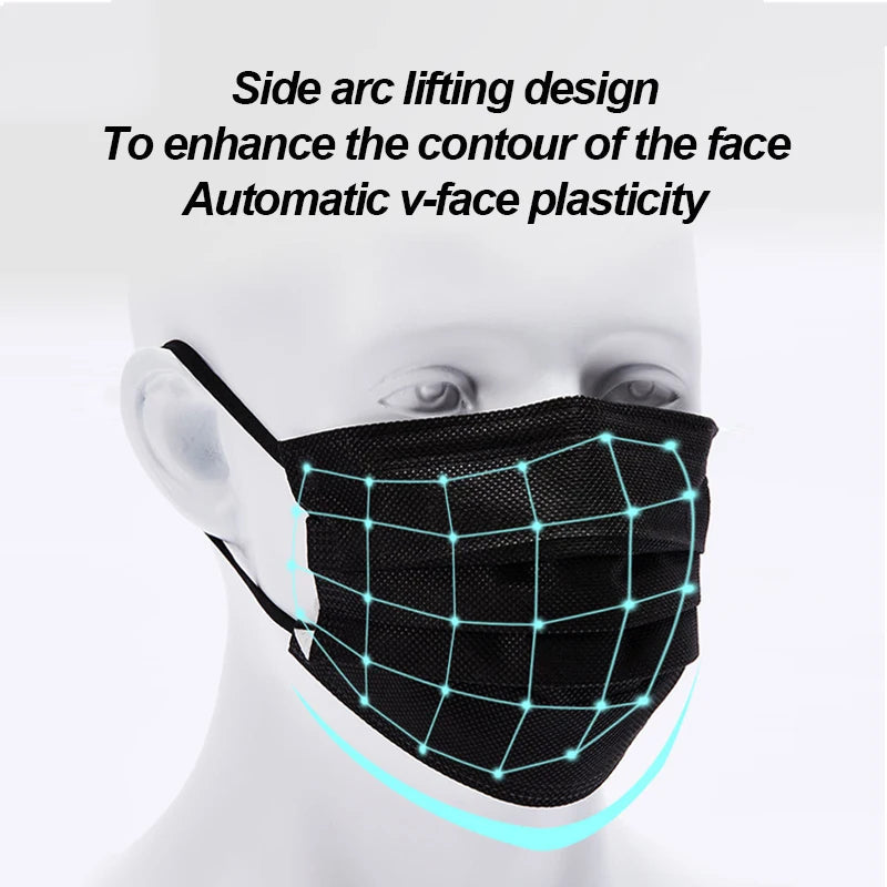 50-200pcs Disposable Mask Earloop by Snagg A Face Mask