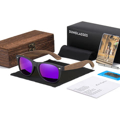 Handmade Walnut Wooden Polarized Sunglasses by Snagg It Sunglasses