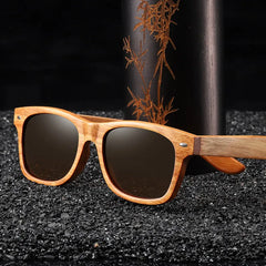 Natural Wood Polarized Sunglasses by Snagg It Sunglasses