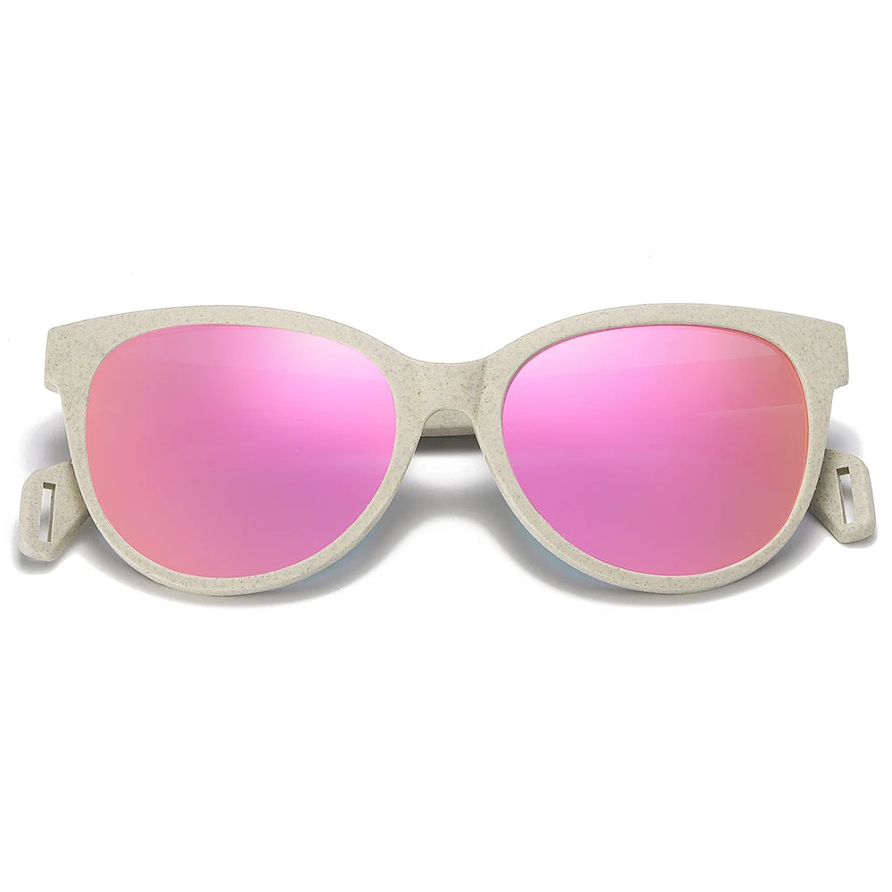 Polarized Wood-Straw Sunglasses
