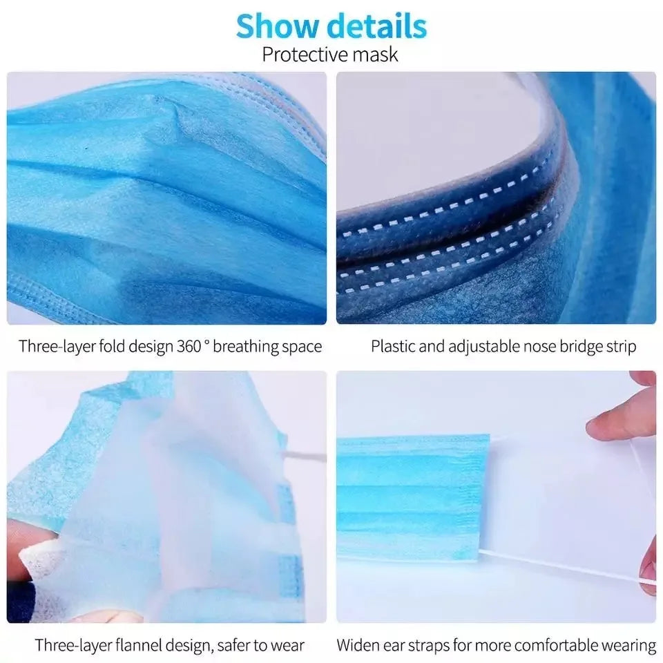 50-200pcs Disposable Mask Earloop by Snagg A Face Mask