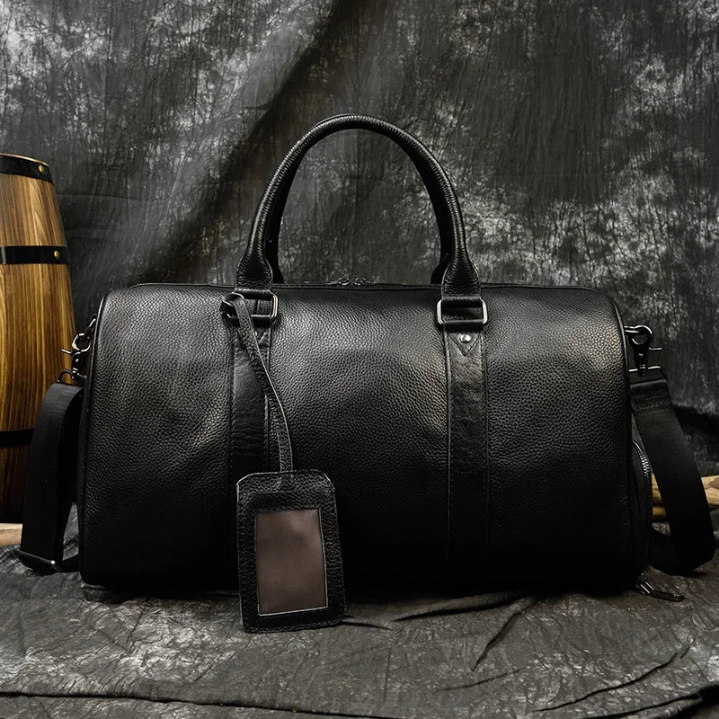 Genuine Leather Travel Duffel