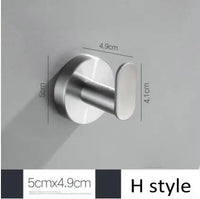 Brushed Nickel Wall Mounted Robe Hook by Snagg A Hook