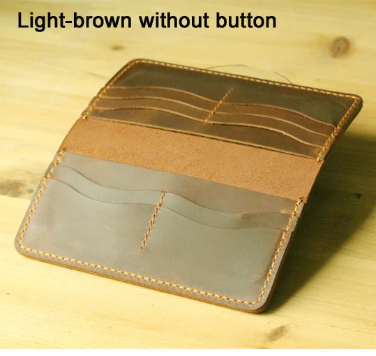 Handmade Vintage Leather Long Wallet