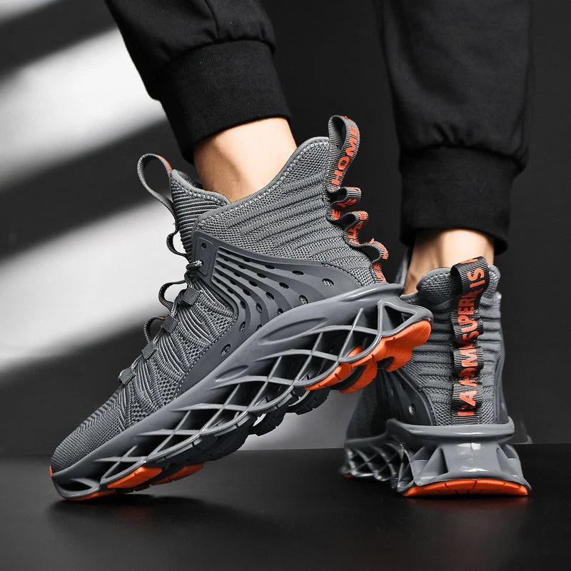 Grey Sneakers – Lightweight Trainers with Height Boost by Snagg A Shoes