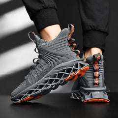 Grey Sneakers – Lightweight Trainers with Height Boost by Snagg A Shoes
