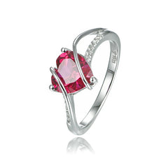 2.5ct Heart-Shaped Ruby Ring