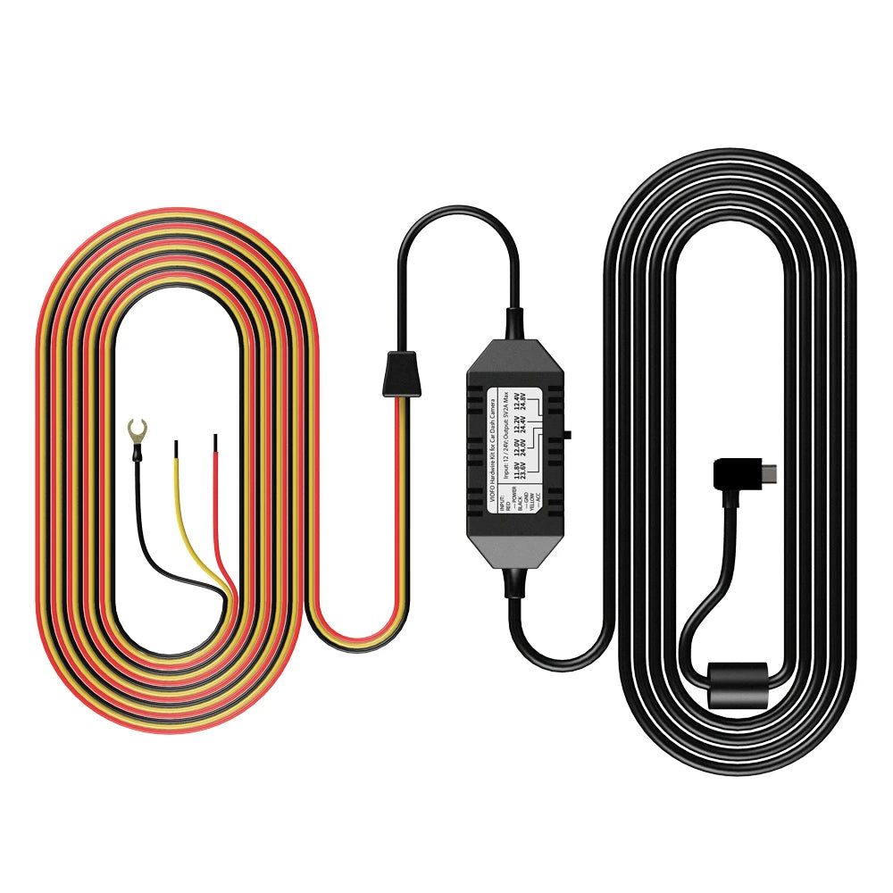 Smart ACC Hardwire Kit with Battery Protection | 24/7 Parking Surveillance for Dash Cams