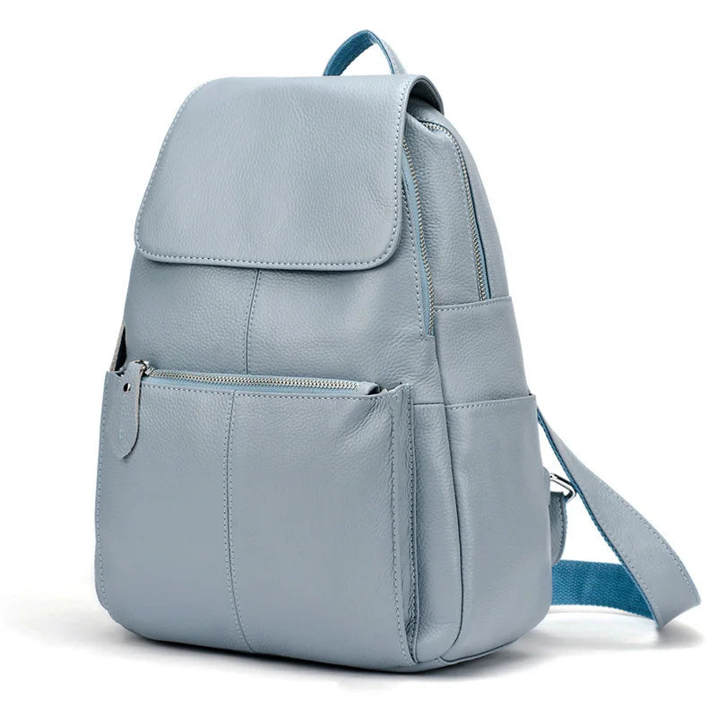 Genuine Leather Anti-Theft Women's Backpack