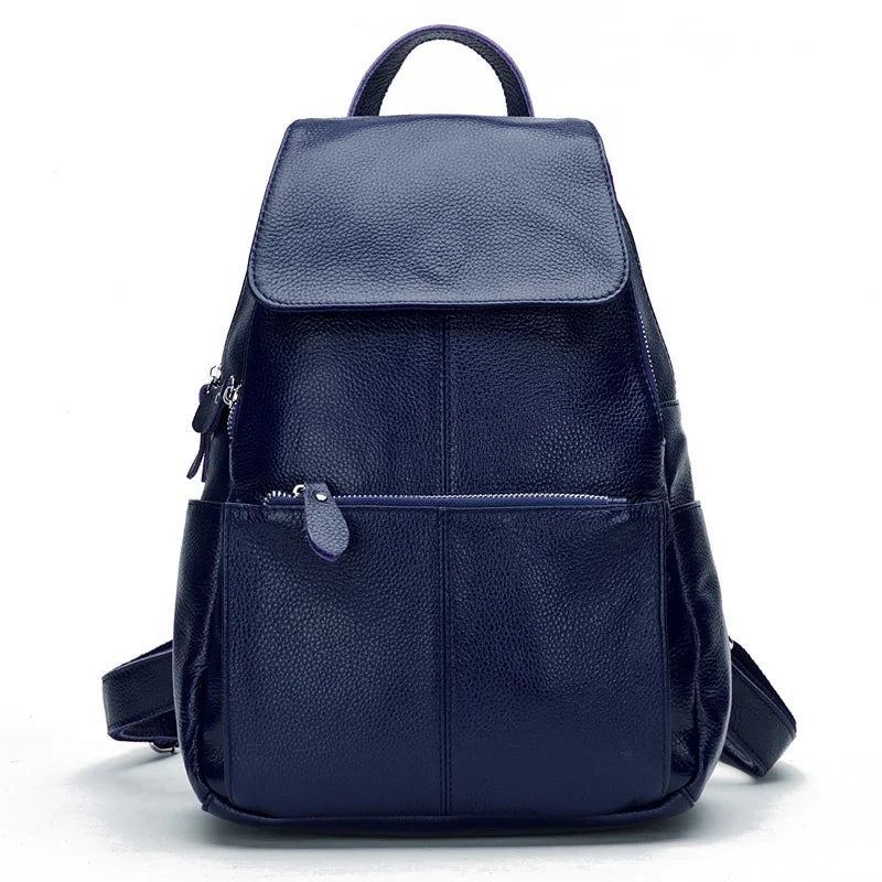 Genuine Leather Anti-Theft Women's Backpack