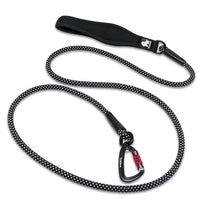 Reflective Nylon Dog Leash with Neoprene Handle & Alloy Hardware by Snagg A Leash