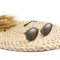 Ultralight Wooden Round Sunglasses by Snagg It Sunglasses
