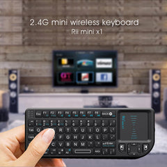 X1 Mini 2.4GHz Wireless Keyboard - 3 in 1 Multimedia Controller & Touchpad