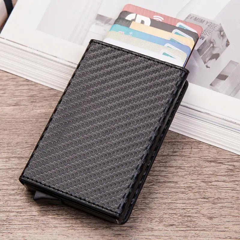 Vintage RFID-Blocking Leather Card Holder