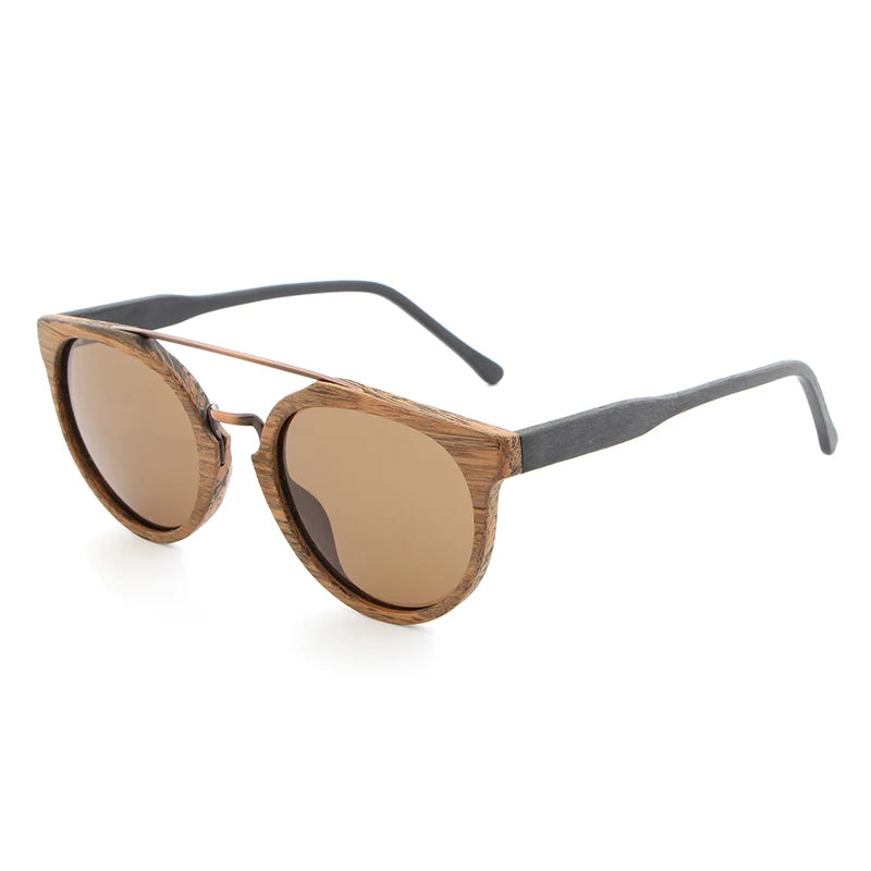 Vintage Acetate & Wood Sunglasses