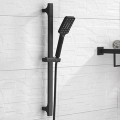 Matte Black Shower Bar Set – Adjustable Rail with 3-Mode Shower Head by Snagg A Shower Head