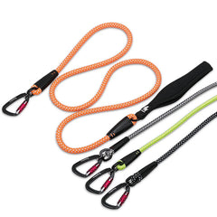 Reflective Nylon Dog Leash with Neoprene Handle & Alloy Hardware by Snagg A Leash