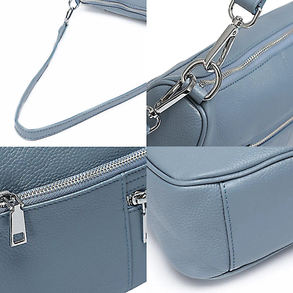 100% Genuine Leather Ruched Hobo Handbag – Noble Temperament Fashion Crossbody & Shoulder Purse for Women