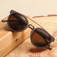 Vintage Acetate & Wood Sunglasses