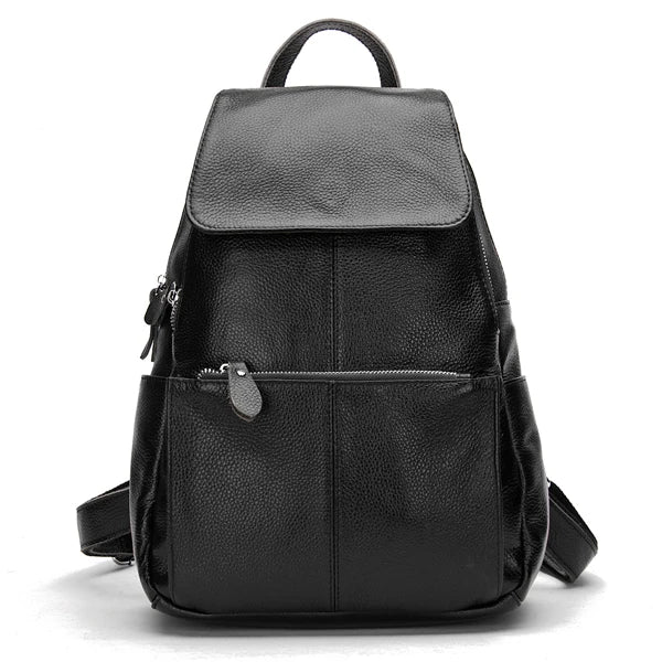 Genuine Leather Anti-Theft Women's Backpack