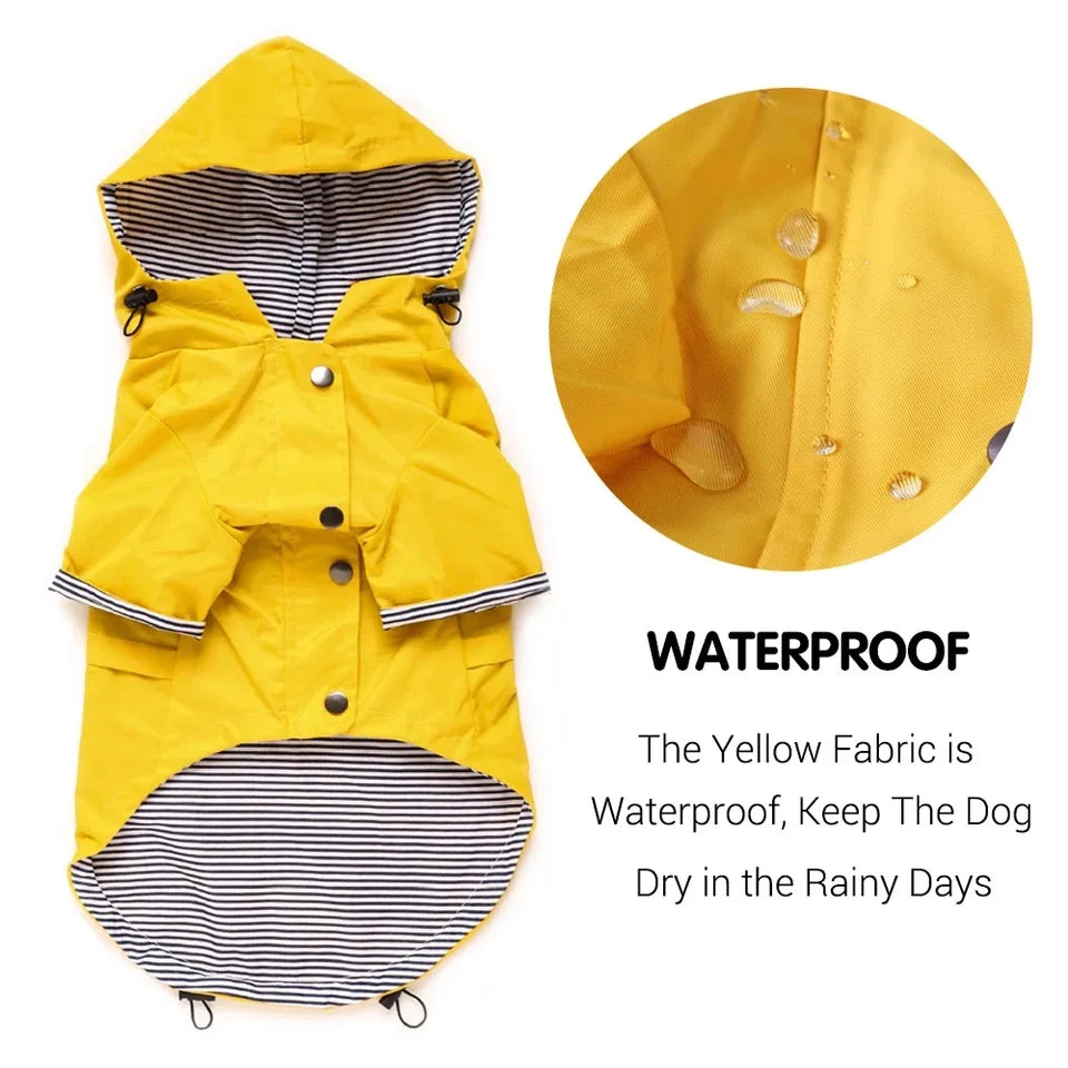Waterproof Dog Raincoat with Hood by Snagg A Raincoat