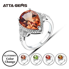 Blue Sapphire Pear Cut Ring