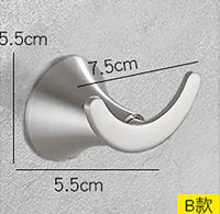 Brushed Nickel Wall Mounted Robe Hook by Snagg A Hook