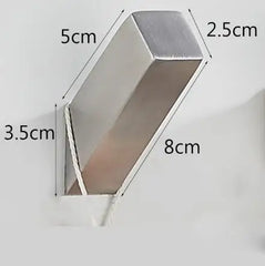 Brushed Nickel Wall Mounted Robe Hook by Snagg A Hook