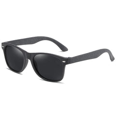 Polarized Wooden Straw Sunglasses