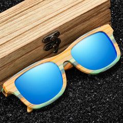 Bamboo Skateboard Wood Polarized Sunglasses - SnaggIt