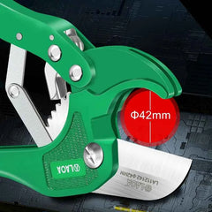 42mm ratchet PVC pipe cutter with curved blade – image 3