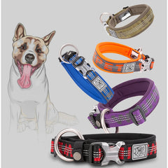 Reflective Neoprene Padded Dog Collar by Snagg A Pet Collars