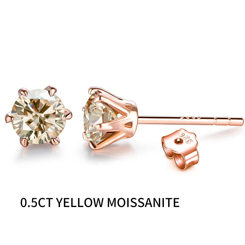 Moissanite Stud Earrings