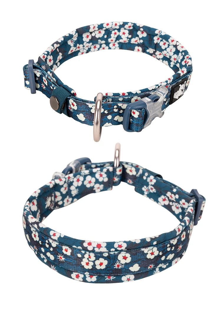 Floral Comfort Dog Collar by Snagg A Pet Collars