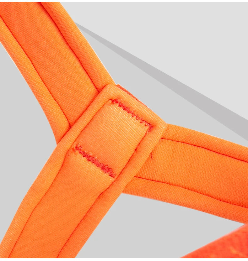 Orange No Pull Dog Harness by Snagg A Harness