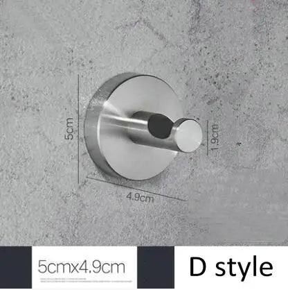 Brushed Nickel Wall Mounted Robe Hook by Snagg A Hook