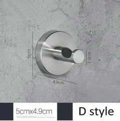 Brushed Nickel Wall Mounted Robe Hook by Snagg A Hook