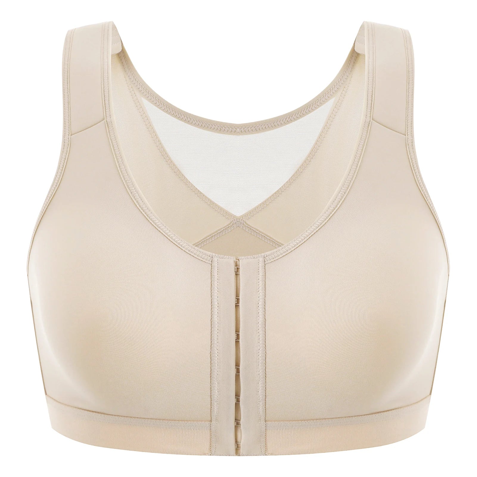 Plus Size Front Closure Posture Bra | Wire-Free Post Surgery Back Support
