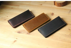 Handmade Vintage Leather Long Wallet by Snagg It Wallet