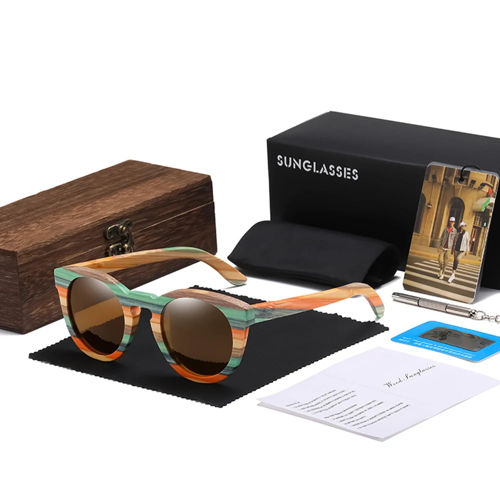 Natural Bamboo Polarized Sunglasses by Snagg It Sunglasses