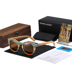 Natural Bamboo Polarized Sunglasses by Snagg It Sunglasses