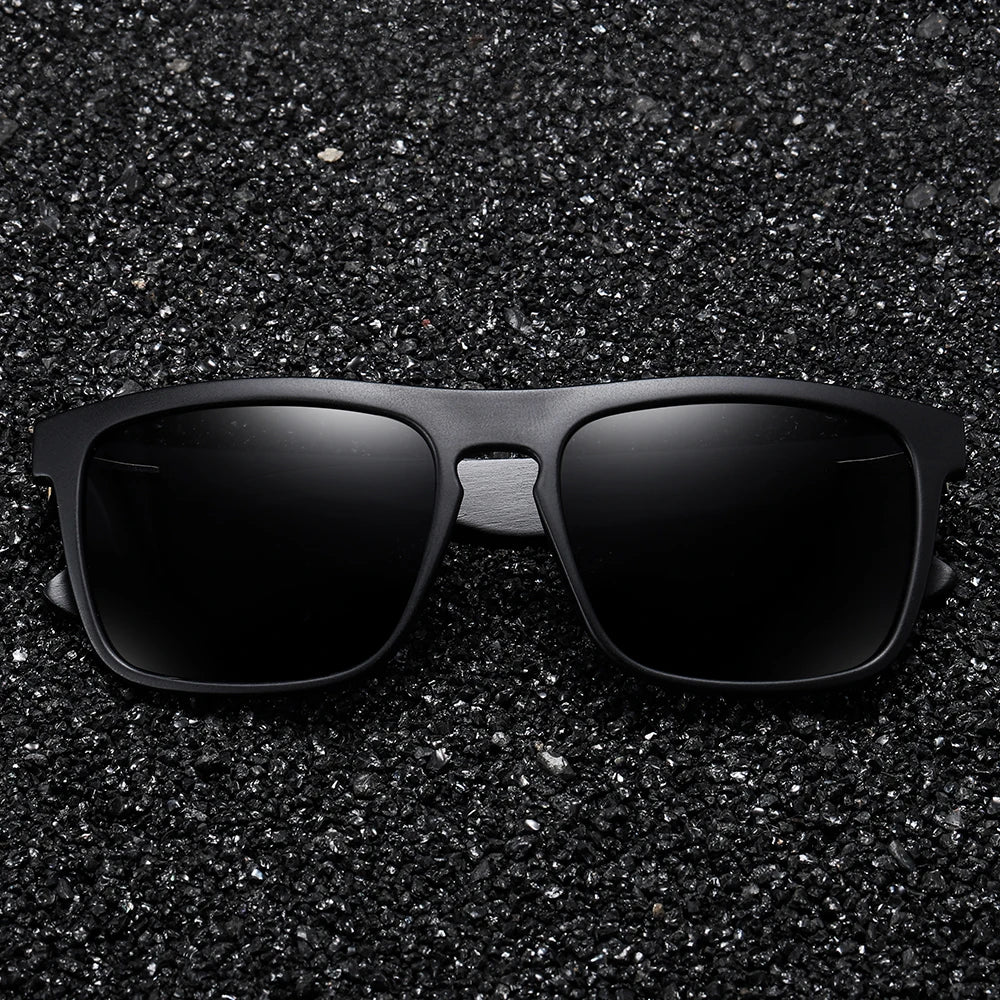 Black Wooden Polarized Sunglasses