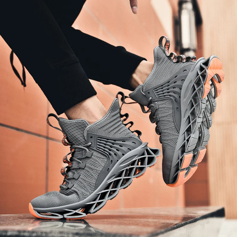 Grey Sneakers – Lightweight Trainers with Height Boost by Snagg A Shoes