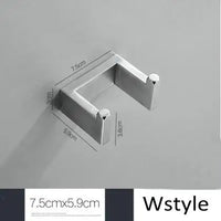 Brushed Nickel Wall Mounted Robe Hook by Snagg A Hook