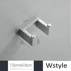 Brushed Nickel Wall Mounted Robe Hook by Snagg A Hook