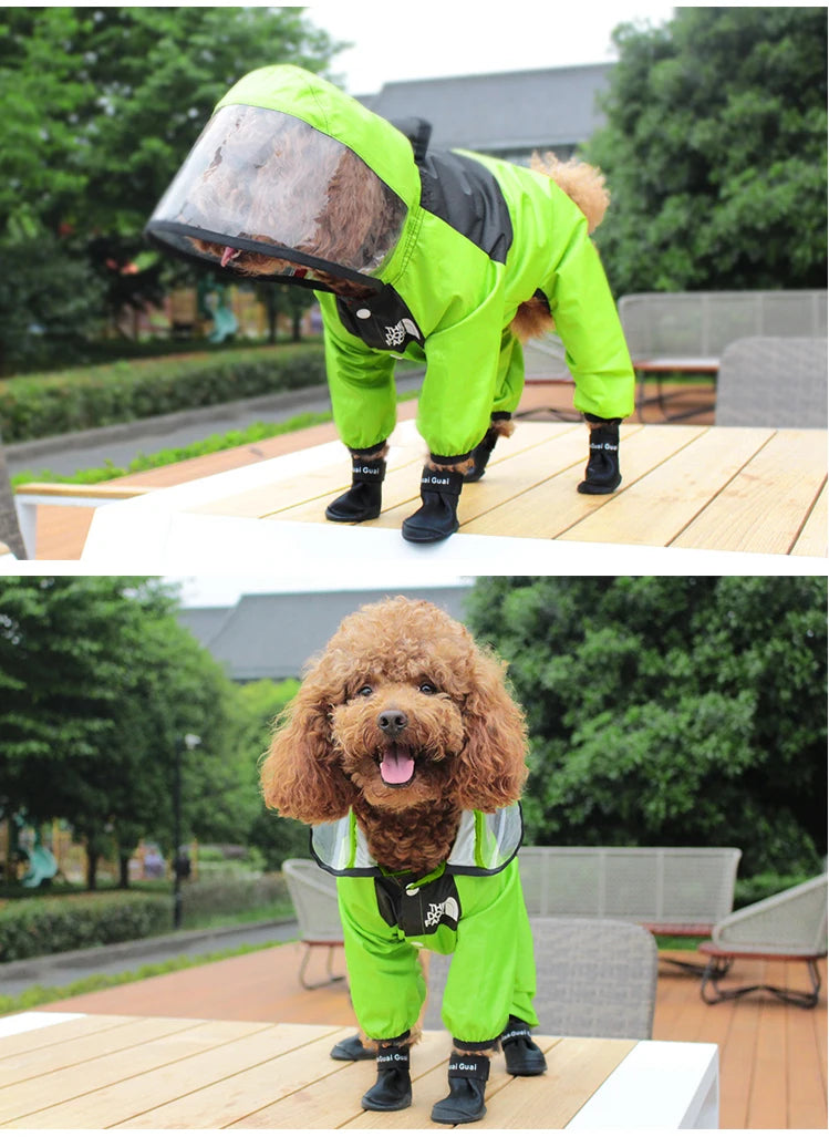 Waterproof Dog Raincoat with Hoodie by Snagg A Jumpsuit