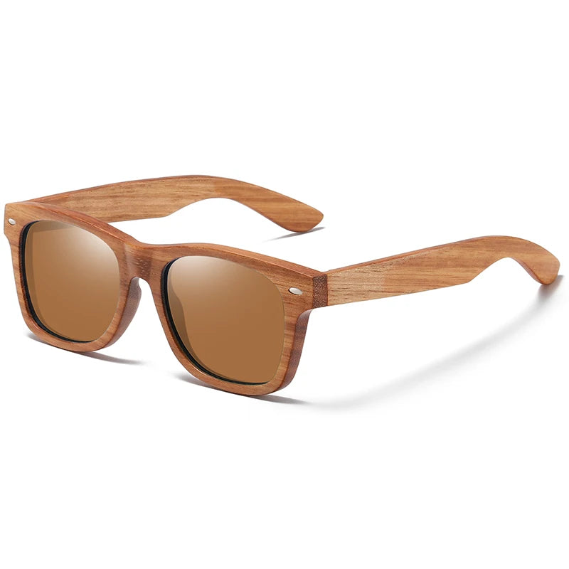 Natural Wood Polarized Sunglasses by Snagg It Sunglasses