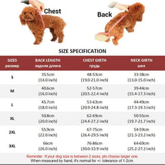 Reflective Windproof Dog Jacket – Thick Checked Winter Coat for Small to Large Dogs (Up to 3XL)