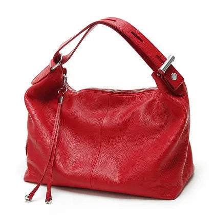 100% Genuine Leather Large Hobo Tote Bag – Women's Top Handle Shoulder Bag & Underarm Purse (0.74kg)