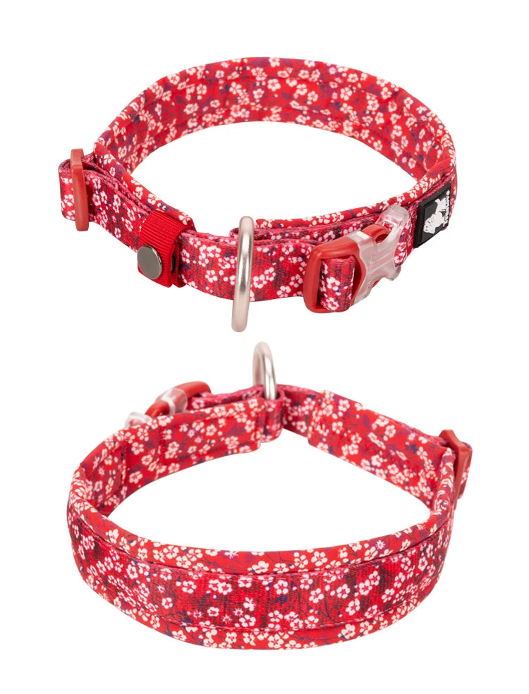 Floral Comfort Dog Collar by Snagg A Pet Collars